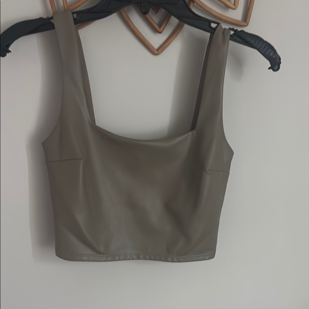 Women's Tan Sleeveless Top